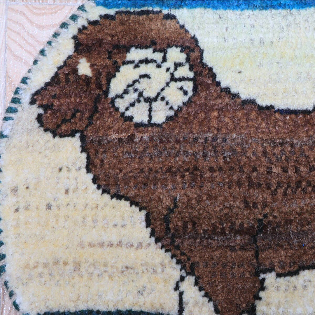 ギャッベ（ギャベ）カシュクリ　40×36cm（HP-70075）