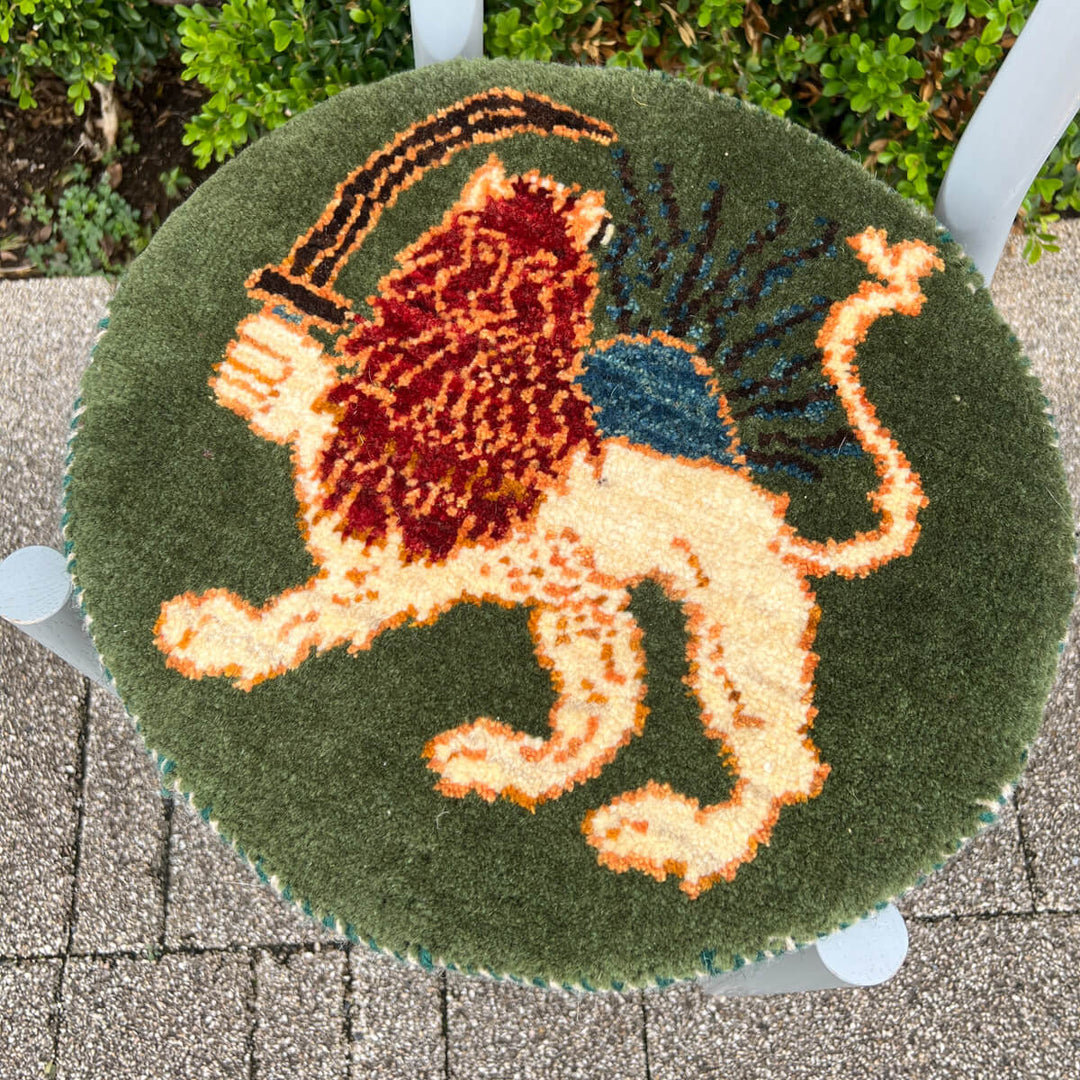 ギャッベ（ギャベ）カシュクリ　42×40cm（HP-70076）