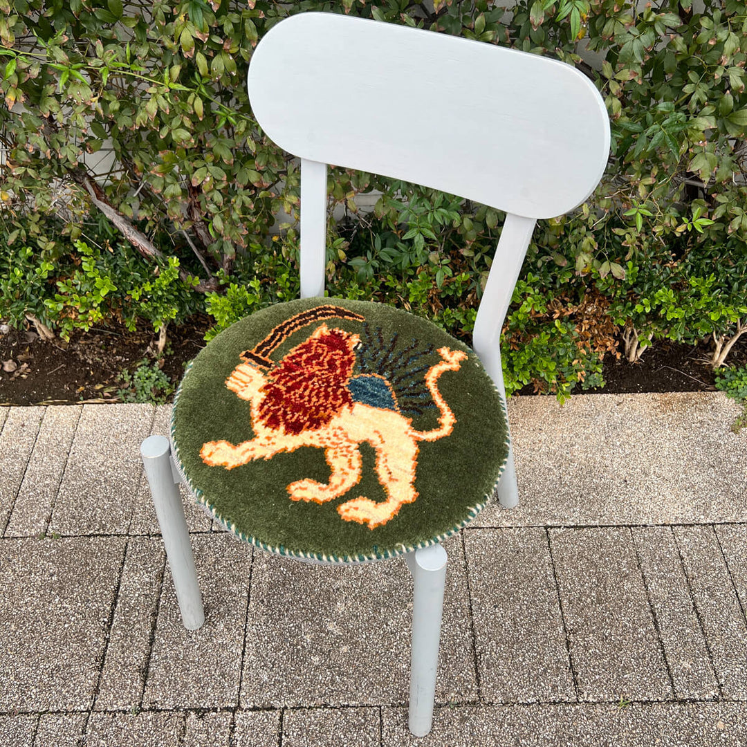 ギャッベ（ギャベ）カシュクリ　42×40cm（HP-70076）