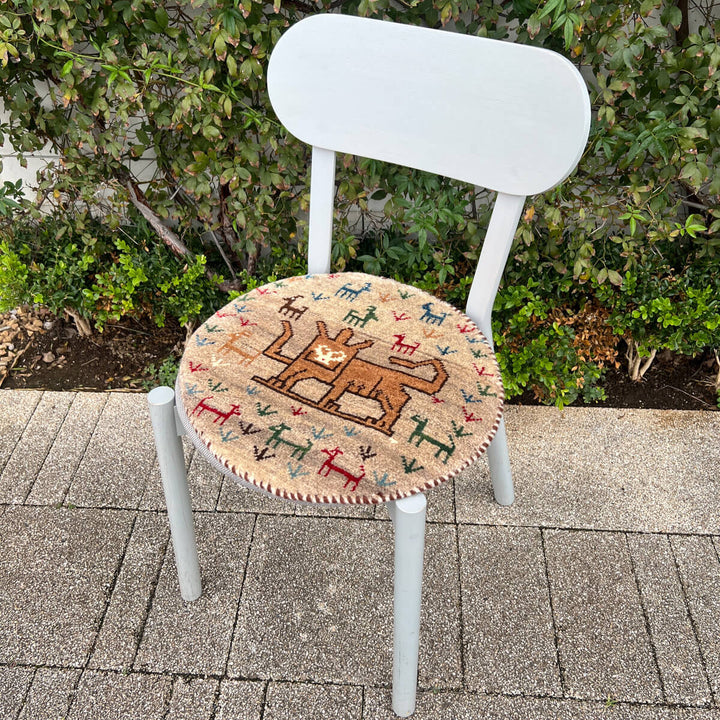 ギャッベ（ギャベ）カシュクリ　43×41cm（HP-70077）