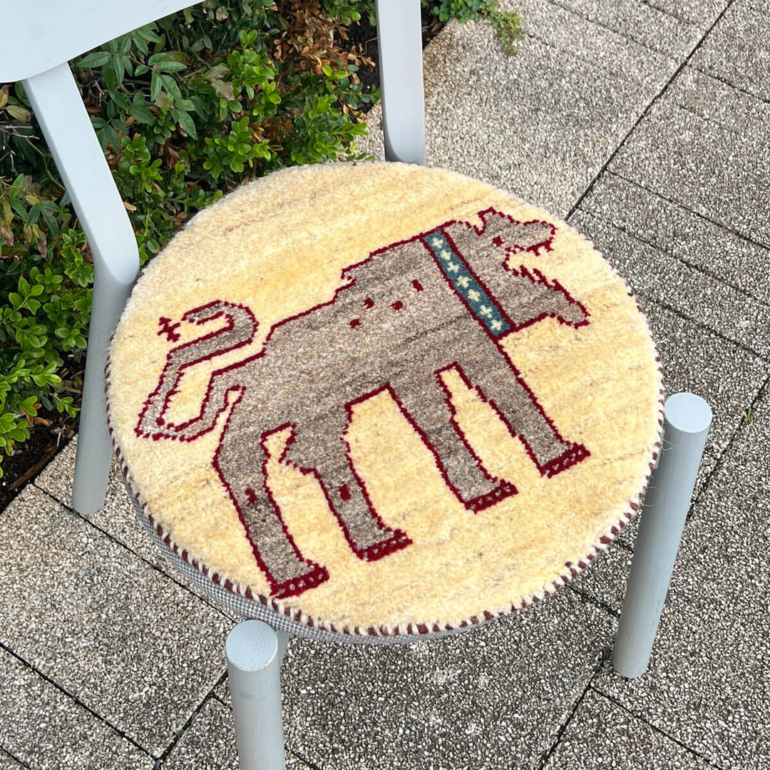 ギャッベ（ギャベ）カシュクリ　41×40cm（HP-70078）