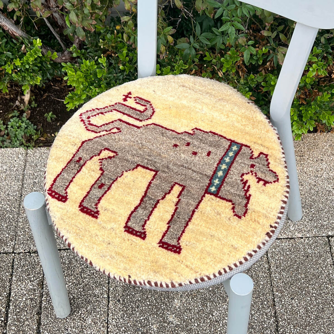 ギャッベ（ギャベ）カシュクリ　41×40cm（HP-70078）