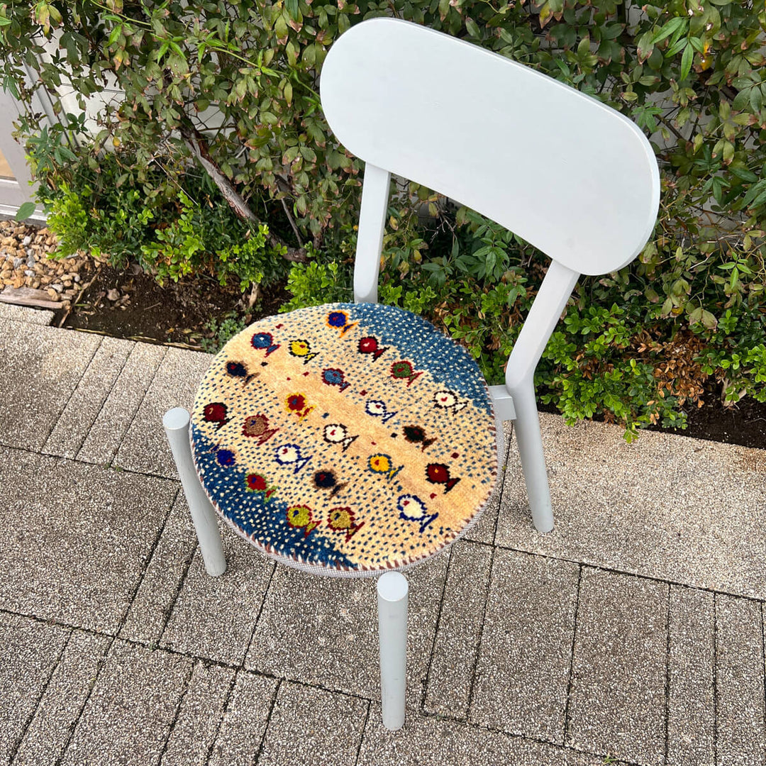 ギャッベ（ギャベ）カシュクリ　41×39cm（HP-70079）