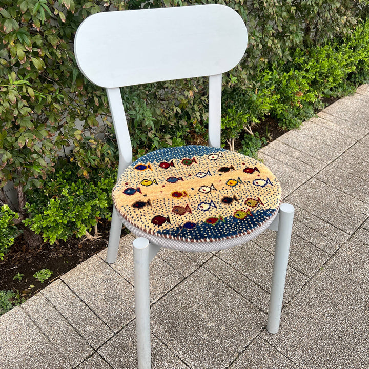 ギャッベ（ギャベ）カシュクリ　41×39cm（HP-70079）