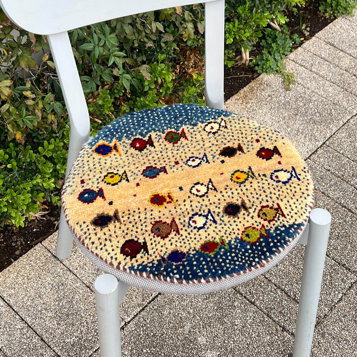 ギャッベ（ギャベ）カシュクリ　41×39cm（HP-70079）