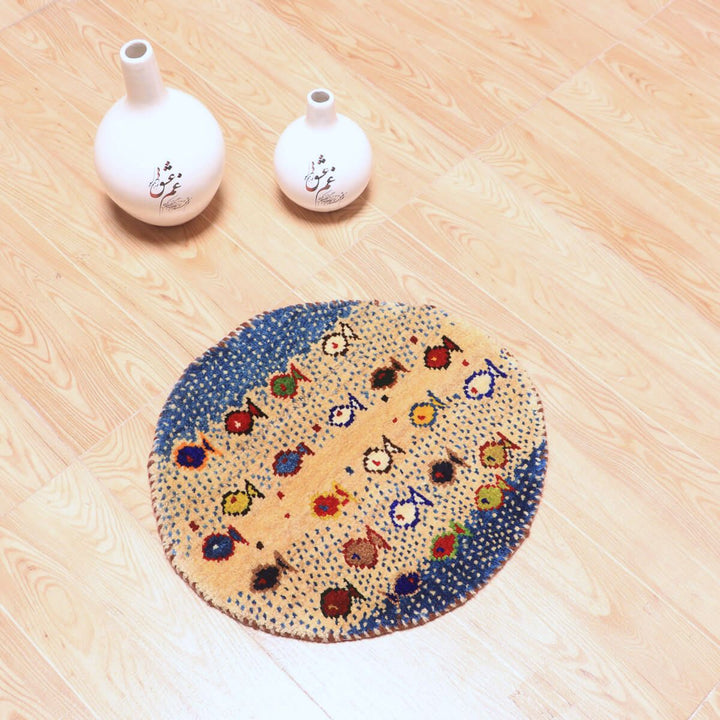 ギャッベ（ギャベ）カシュクリ　41×39cm（HP-70079）