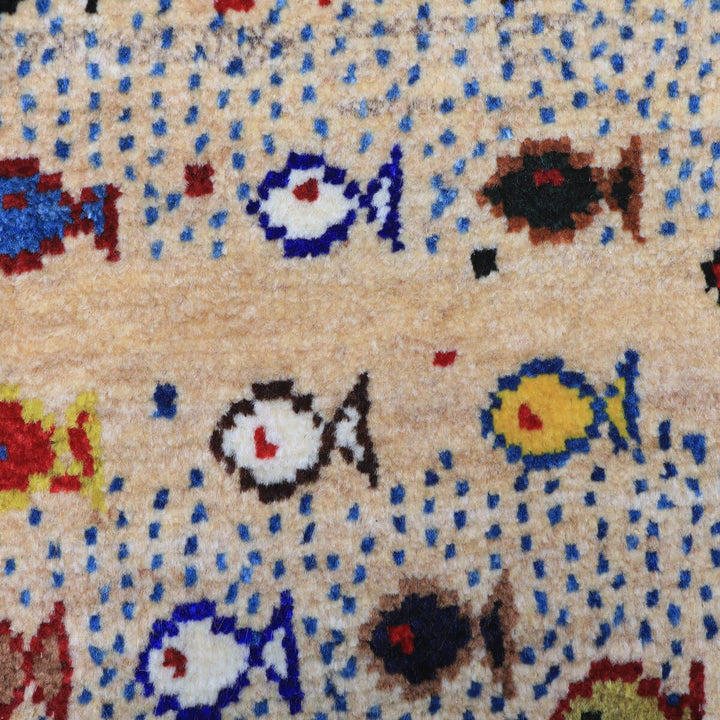 ギャッベ（ギャベ）カシュクリ　41×39cm（HP-70079）