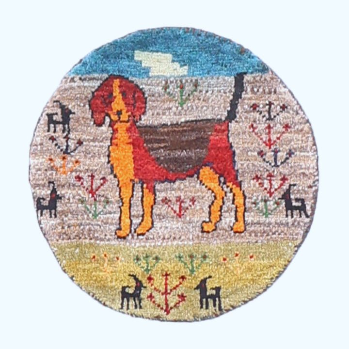 ギャッベ（ギャベ）カシュクリ　40×40cm（HP-70080）