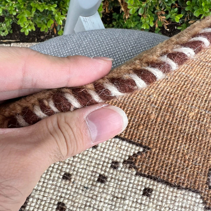 ギャッベ（ギャベ）カシュクリ　42×41cm（HP-70081）