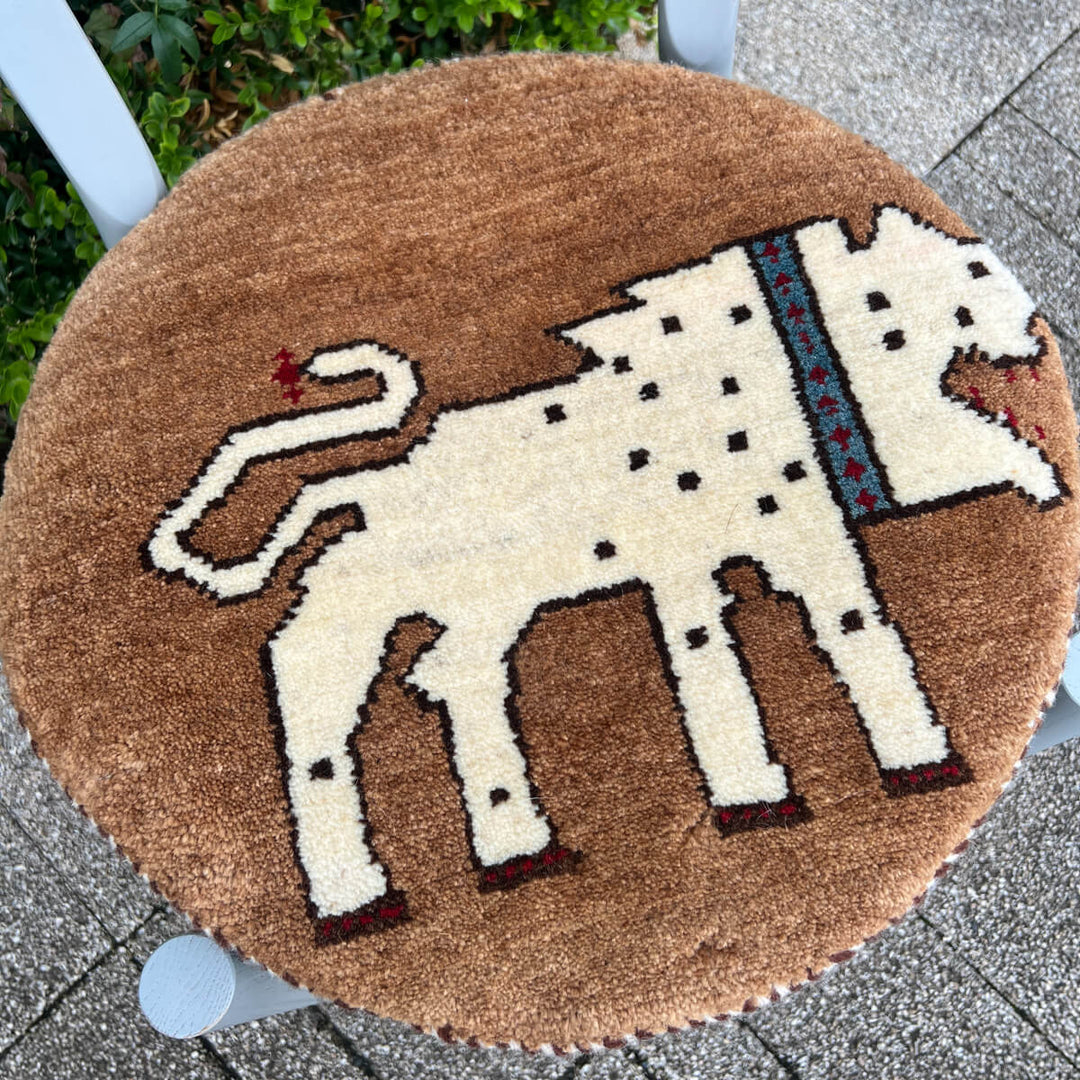 ギャッベ（ギャベ）カシュクリ　42×41cm（HP-70081）