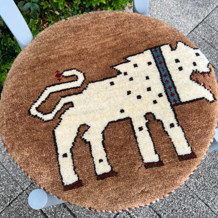 ギャッベ（ギャベ）カシュクリ　42×41cm（HP-70081）