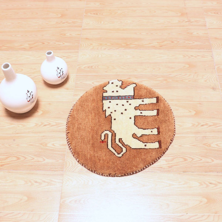 ギャッベ（ギャベ）カシュクリ　42×41cm（HP-70081）