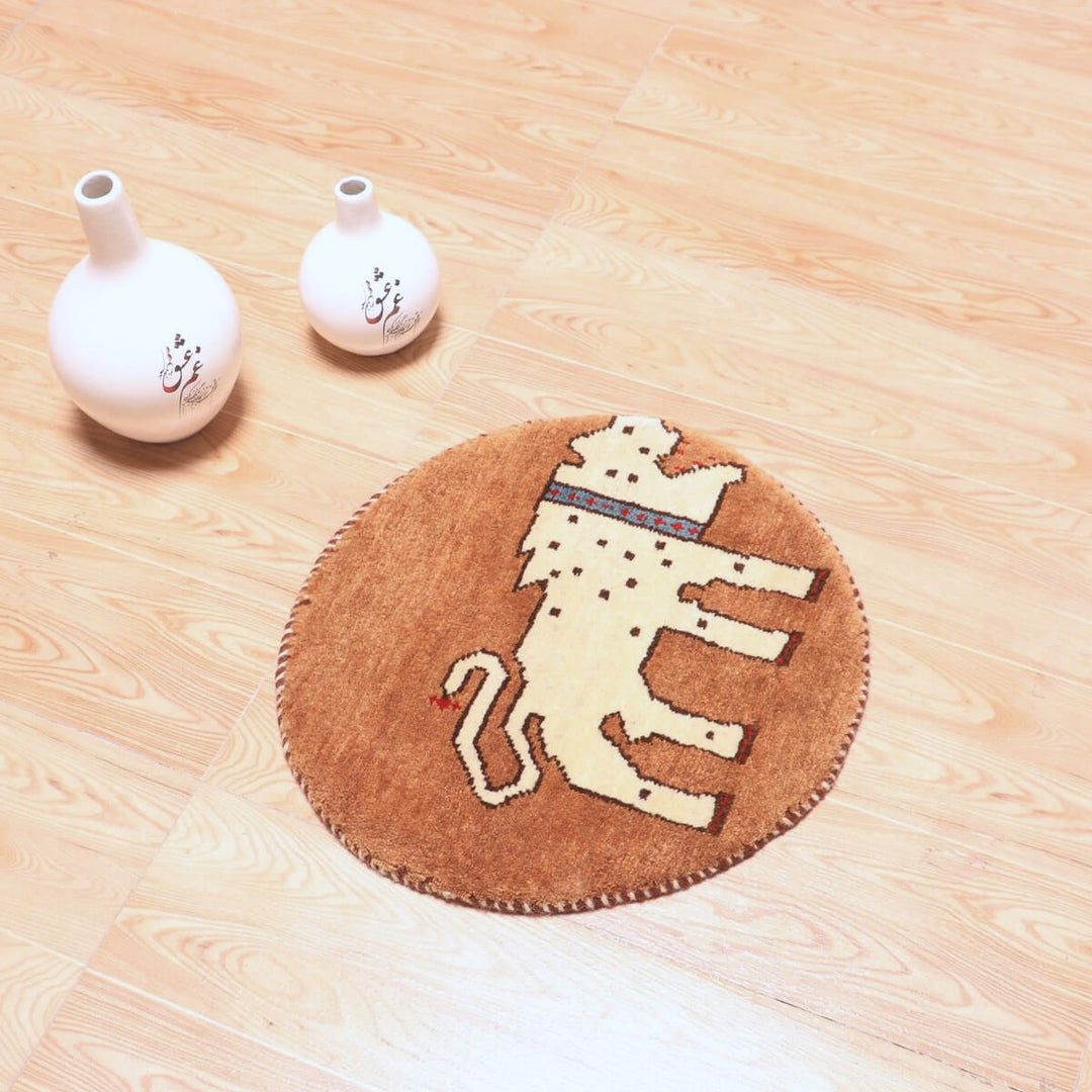 ギャッベ（ギャベ）カシュクリ　42×41cm（HP-70081）