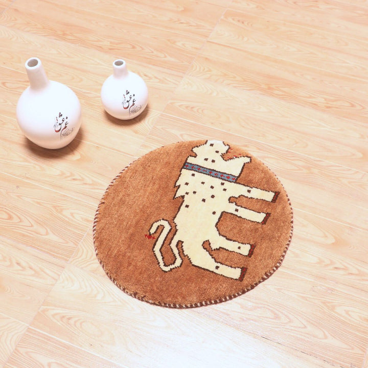 ギャッベ（ギャベ）カシュクリ　42×41cm（HP-70081）