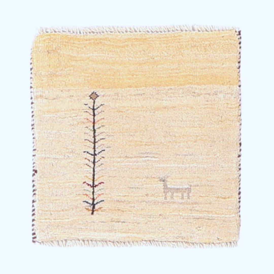 ギャッベ（ギャベ）ルリバフ　40×40cm（HP-70103）