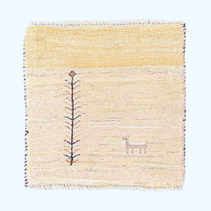 ギャッベ（ギャベ）ルリバフ　40×40cm（HP-70103）