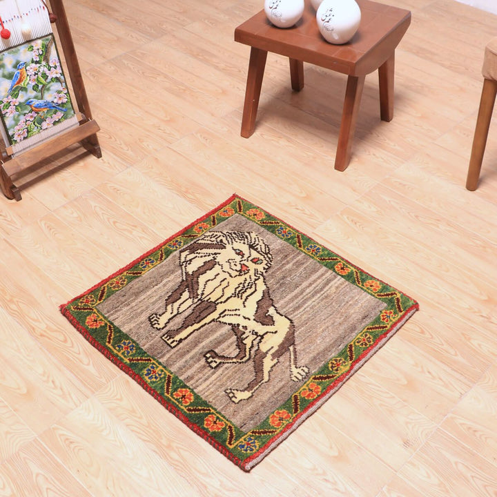 ギャッベ（ギャベ）カシュクリ　64×62cm（HP-70107）