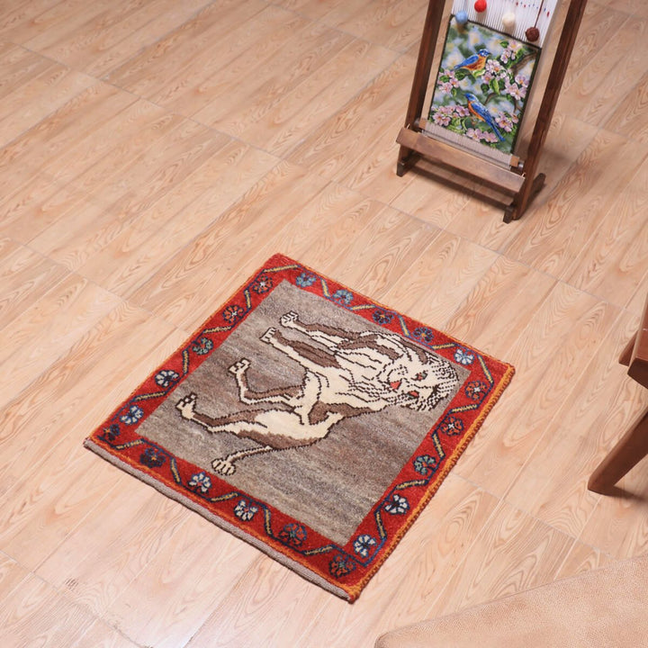 ギャッベ（ギャベ）カシュクリ　62×60cm（HP-70115）
