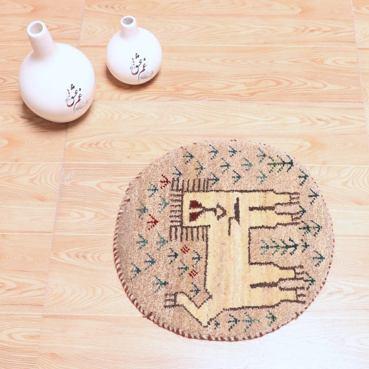 ギャッベ（ギャベ）カシュクリ　40×40cm（HP-70137）