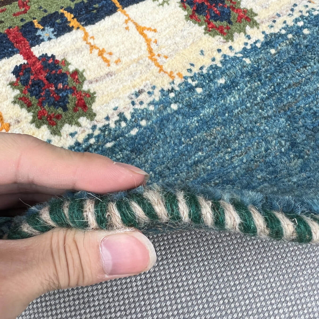 ギャッベ（ギャベ）カシュクリ　42×40cm（HP-70138）