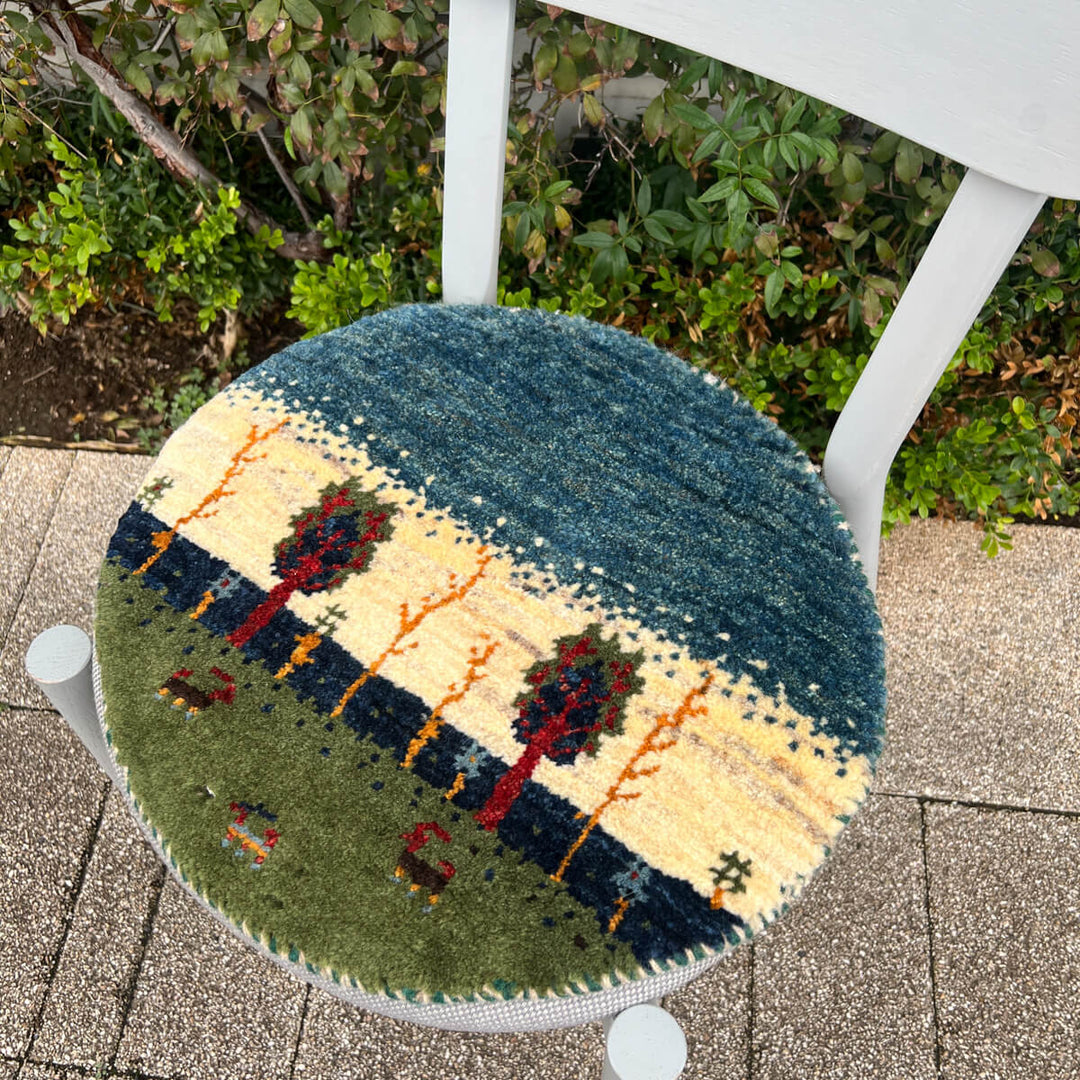 ギャッベ（ギャベ）カシュクリ　42×40cm（HP-70138）