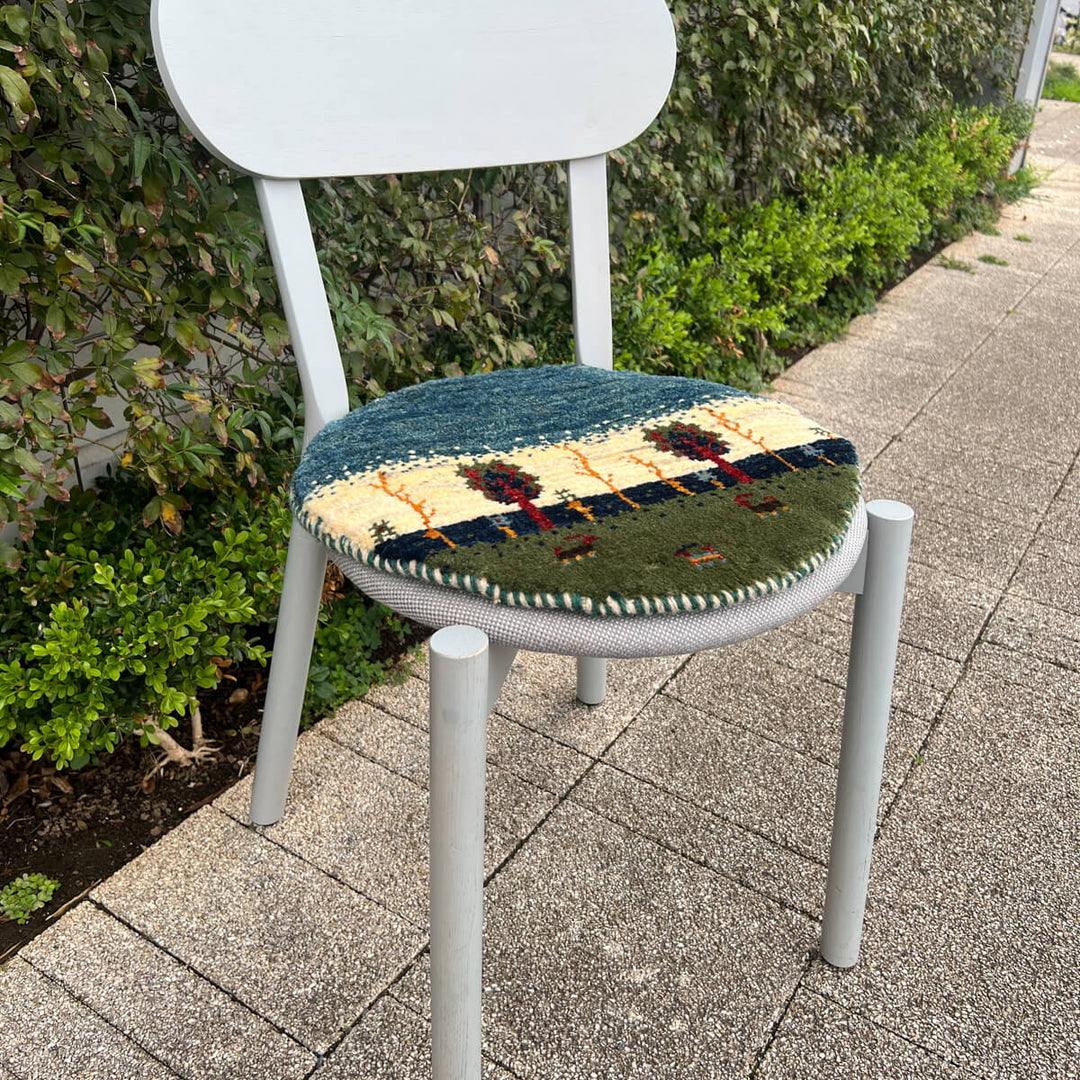 ギャッベ（ギャベ）カシュクリ　42×40cm（HP-70138）