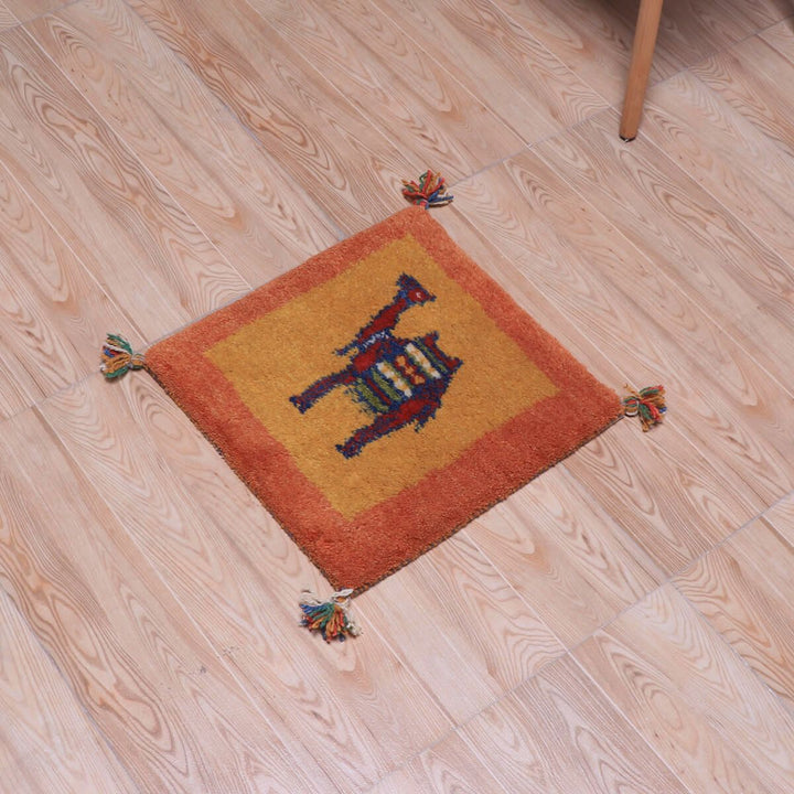 ギャッベ（ギャベ）カシュクリ　41×40cm（HP-70206）