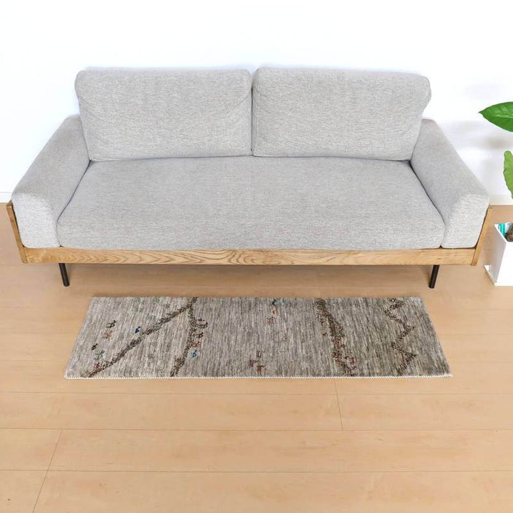 【セミオーダー受付中】  サイズ変更OK　カラー変更OK イラン　シラーズ産　ギャッベ 　（hr-10919）