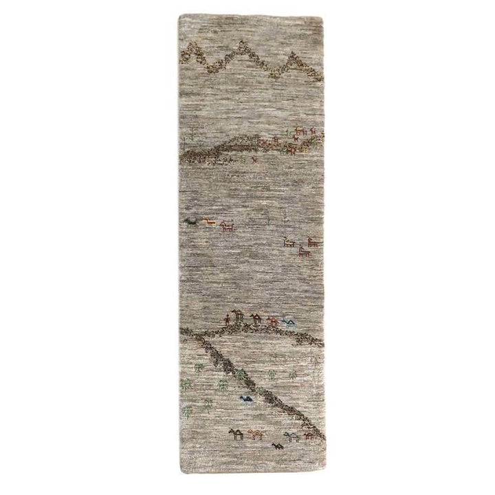 【セミオーダー受付中】  サイズ変更OK　カラー変更OK イラン　シラーズ産　ギャッベ 　（hr-10919）