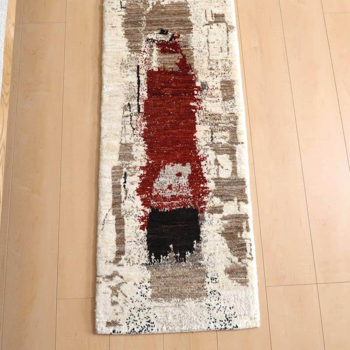 【セミオーダー受付中】  サイズ変更OK　カラー変更OK イラン　シラーズ産　ギャッベ 　（hr-10928）