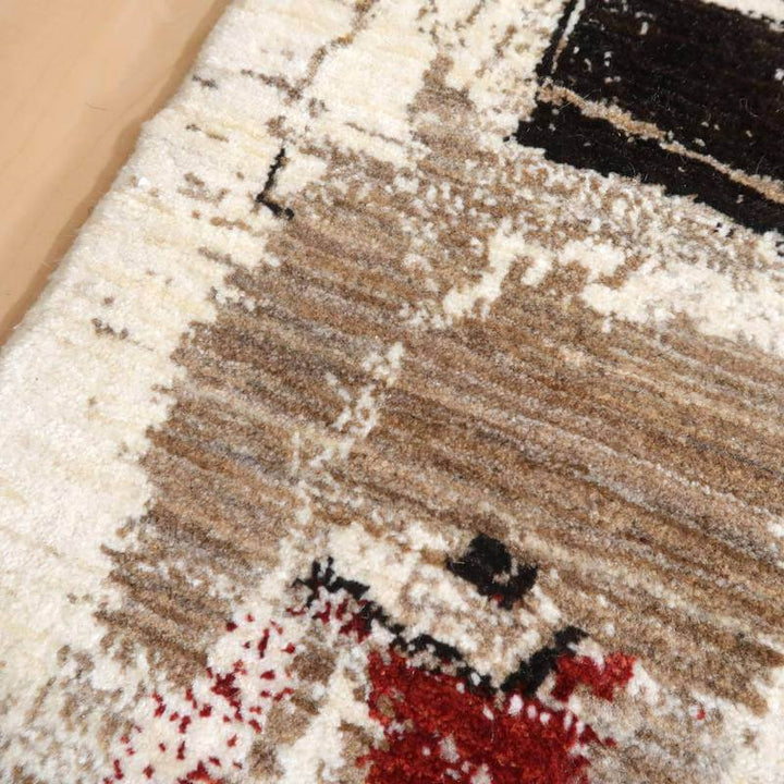 【セミオーダー受付中】  サイズ変更OK　カラー変更OK イラン　シラーズ産　ギャッベ 　（hr-10928）