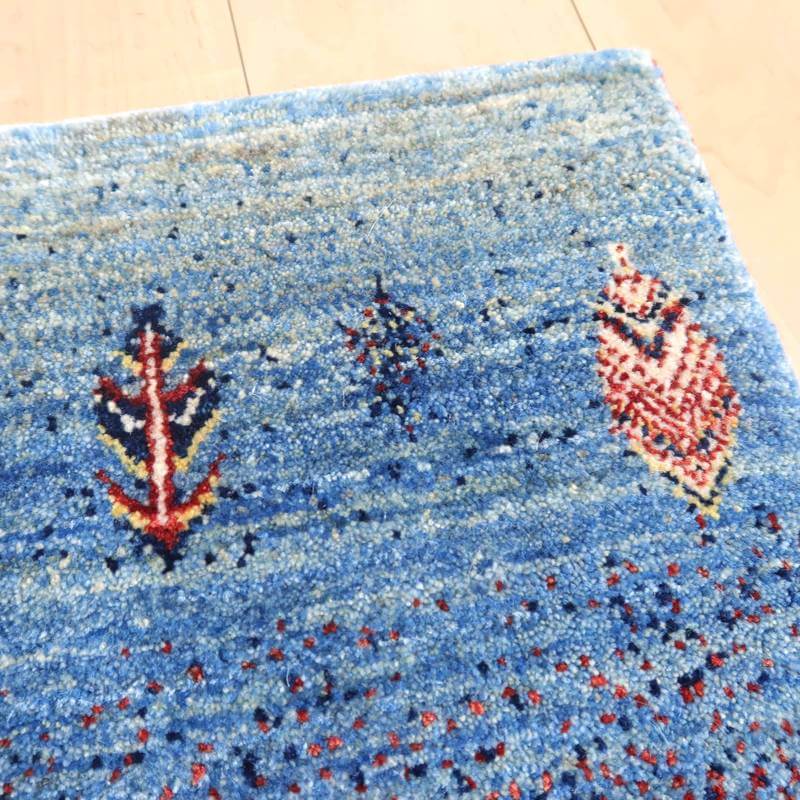 プレミアムギャッベ／ルリバフ 143×44cm（HR-10932）
