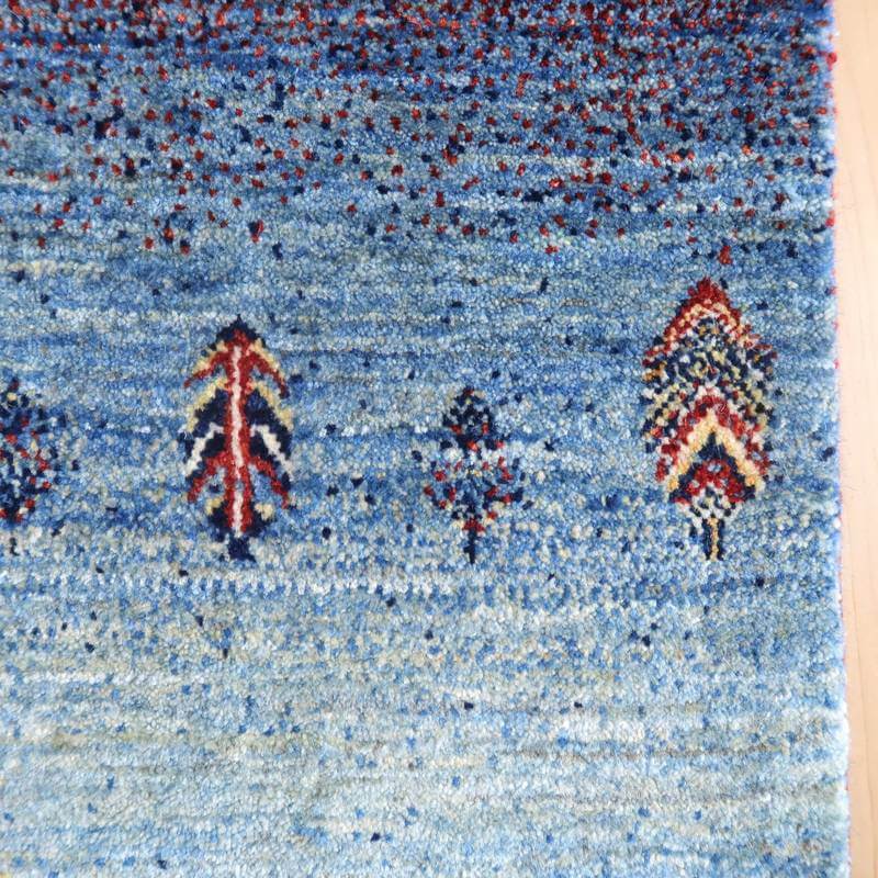 プレミアムギャッベ／ルリバフ 143×44cm（HR-10932）