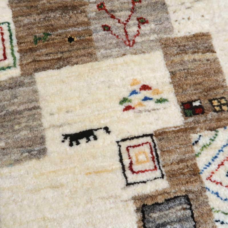 【セミオーダー受付中】  サイズ変更OK　カラー変更OK イラン　シラーズ産　ギャッベ 　（hr-10933）