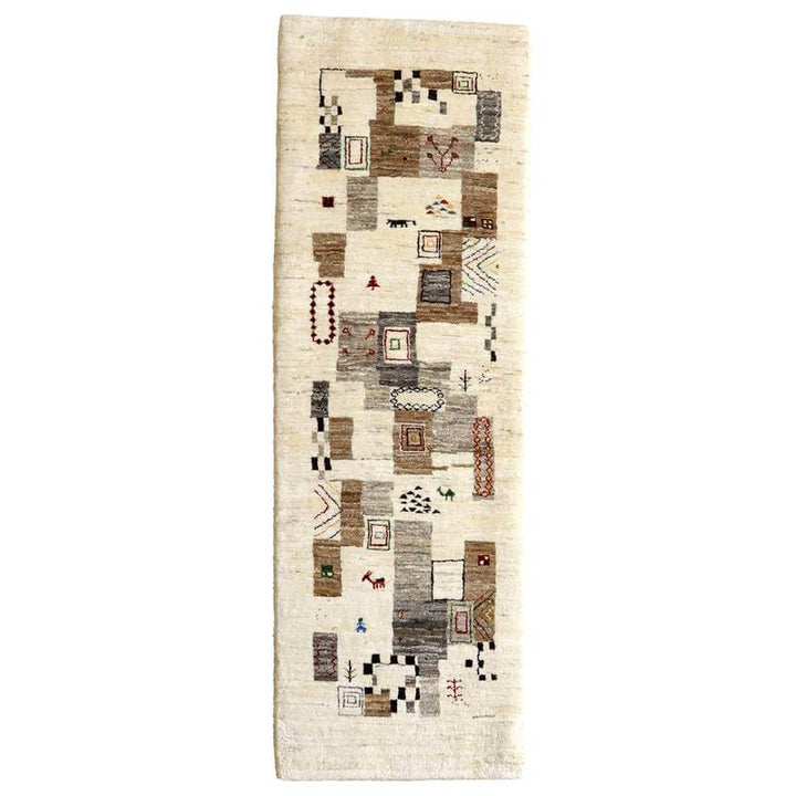 【セミオーダー受付中】  サイズ変更OK　カラー変更OK イラン　シラーズ産　ギャッベ 　（hr-10933）