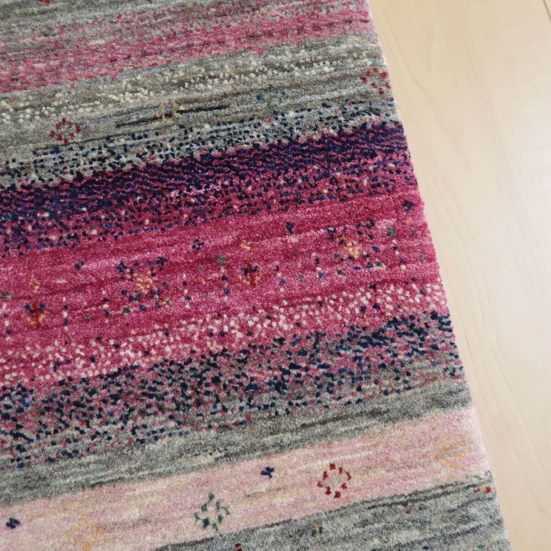 【セミオーダー受付中】  サイズ変更OK　カラー変更OK イラン　シラーズ産　ギャッベ 　（hr-11082）