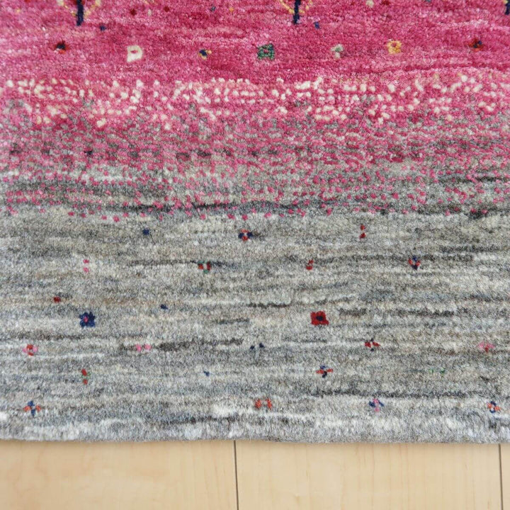 【セミオーダー受付中】  サイズ変更OK　カラー変更OK イラン　シラーズ産　ギャッベ 　（hr-11082）