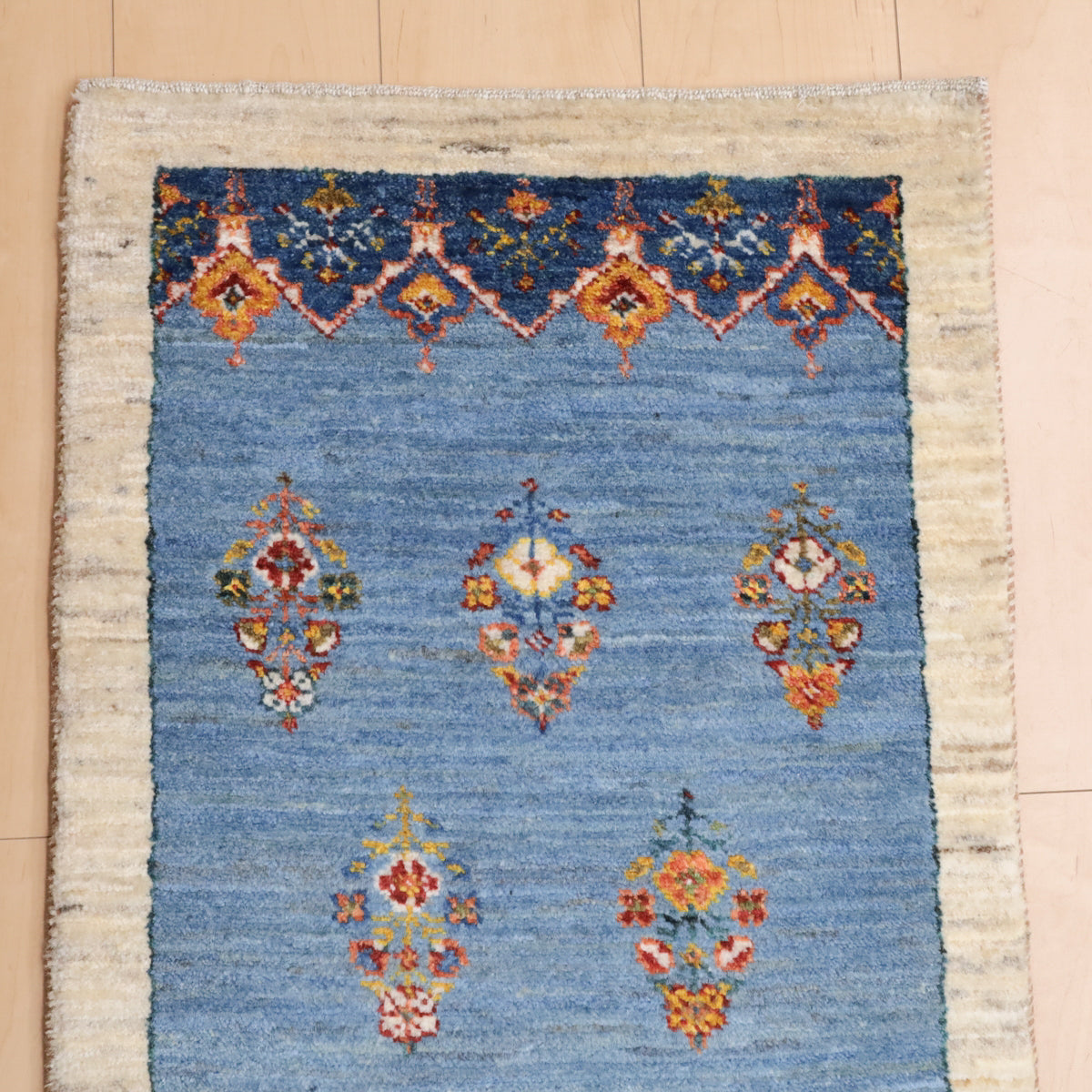 151×90cmペルシャ絨毯ギャッベ手織り