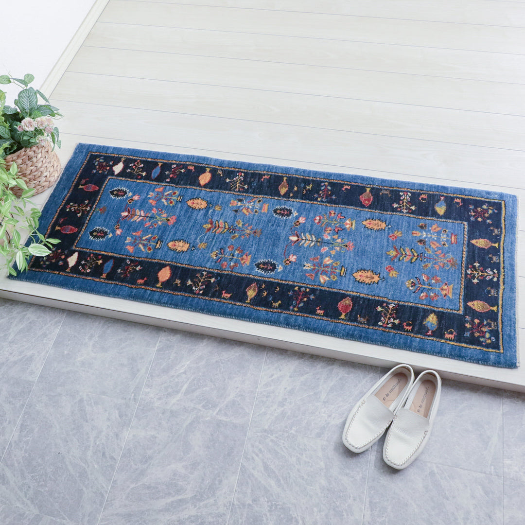 【オーダーメイド受付中】イラン　シラーズ産　ギャッベ 　（hr-11854）