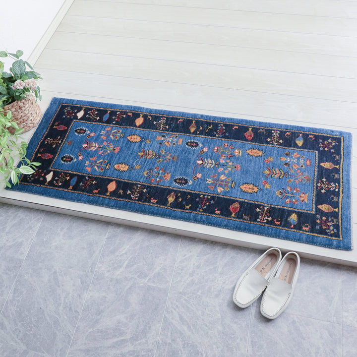 【オーダーメイド受付中】イラン　シラーズ産　ギャッベ 　（hr-11854）