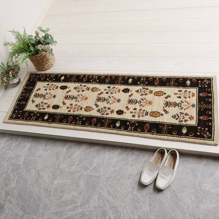 【オーダーメイド受付中】イラン　シラーズ産　ギャッベ 　（hr-11858）