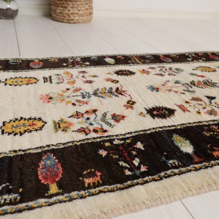 【オーダーメイド受付中】イラン　シラーズ産　ギャッベ 　（hr-11858）