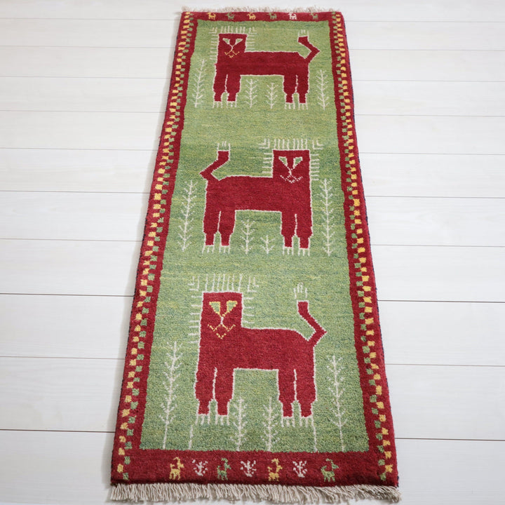 【オーダーメイド受付中】イラン　シラーズ産　ギャッベ 　（hr-11991）