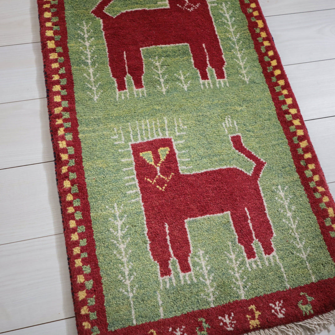 【オーダーメイド受付中】イラン　シラーズ産　ギャッベ 　（hr-11991）