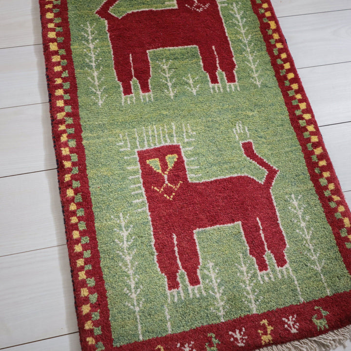 【オーダーメイド受付中】イラン　シラーズ産　ギャッベ 　（hr-11991）