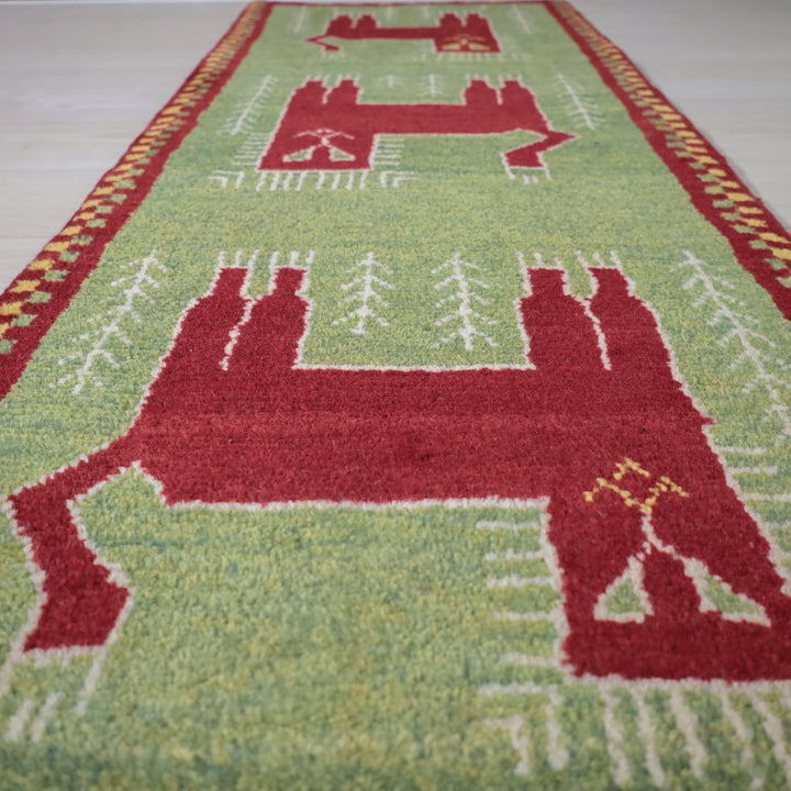 【オーダーメイド受付中】イラン　シラーズ産　ギャッベ 　（hr-11991）