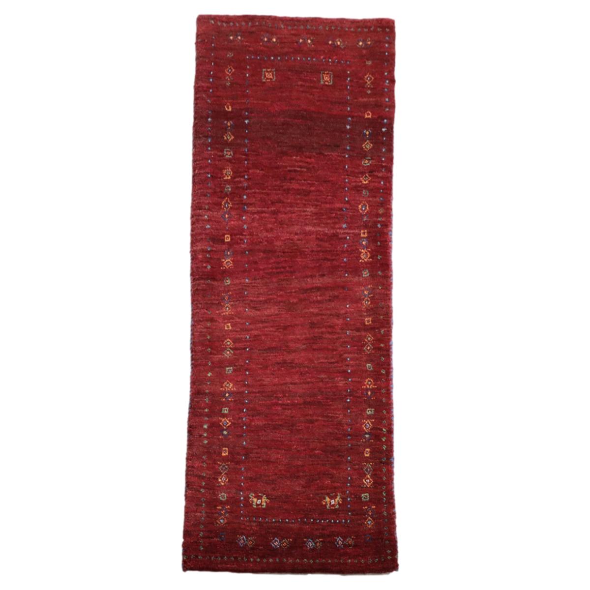 手織りギャッベ（カシュクリ）ランナーラグ,136×50cm｜高品質ウール