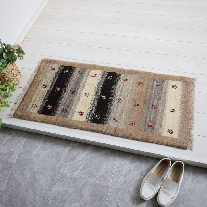 【オーダーメイド受付中】イラン　シラーズ産　ギャッベ 　（hr-11999）