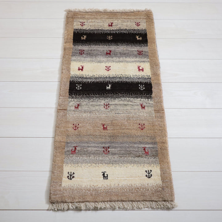 【オーダーメイド受付中】イラン　シラーズ産　ギャッベ 　（hr-11999）