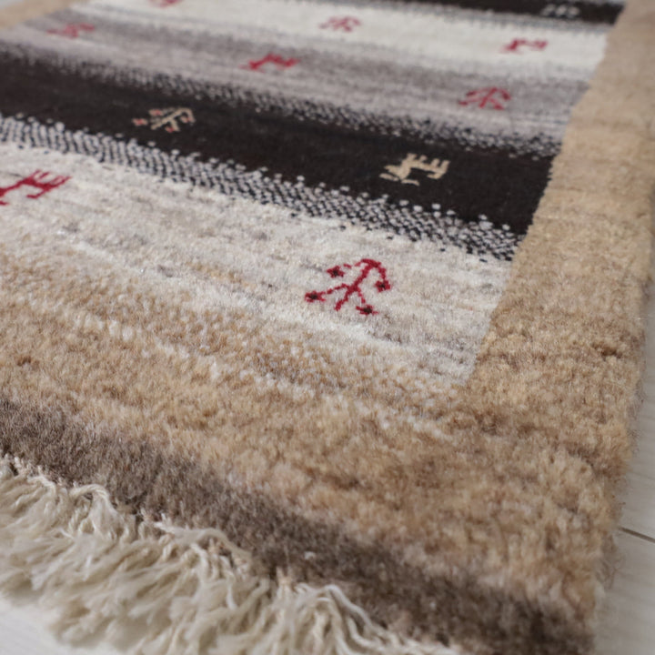 【オーダーメイド受付中】イラン　シラーズ産　ギャッベ 　（hr-11999）